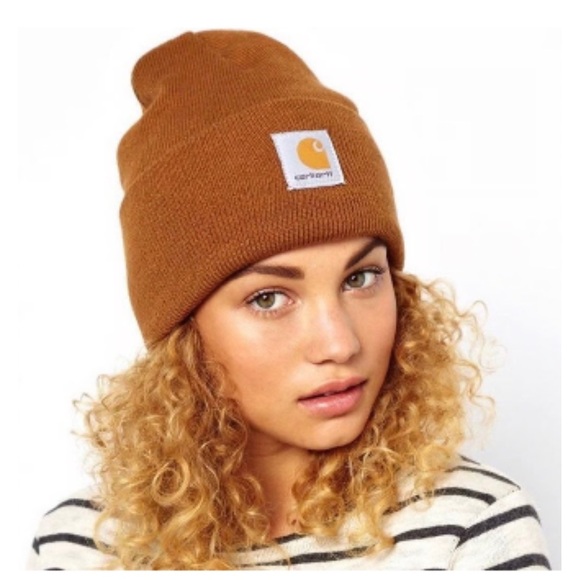 Carhartt Other - CARHARTT FOLD OVER BEANIE HAT CLASSIC CARHARTT BROWN TAN UNISEX OS